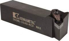 Kennametal - DDQN, Left Hand Cut, 27.5° Lead Angle, 1-1/4" Shank Height x 1-1/4" Shank Width, Negative Rake Indexable Turning Toolholder - 6" OAL, DN..43. Insert Compatibility, Series Kenclamp - USA Tool & Supply