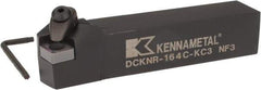 Kennametal - DCKN, Right Hand Cut, 15° Lead Angle, 1" Shank Height x 1" Shank Width, Negative Rake Indexable Turning Toolholder - 5" OAL, CN..42. Insert Compatibility, Series Kenclamp - USA Tool & Supply