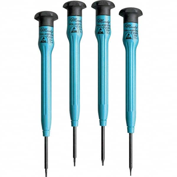 Moody Tools - Precision & Specialty Screwdrivers Type: Torx Overall Length Range: 3" - 6.9" - USA Tool & Supply