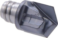 Iscar - MM HCD Grade IC908 Carbide Chamfer Milling Tip Insert - TiAlN Finish, 2 Flutes, 12mm Cutting Diam, 11.65mm Depth of Cut, 15.2mm Extension - USA Tool & Supply