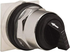 Schneider Electric - 30mm Mount Hole, 4 Position, Knob and Pushbutton Operated, Selector Switch Only - Black, Maintained (MA), without Contact Blocks, Weatherproof and Dust and Oil Resistant - USA Tool & Supply