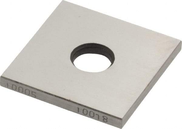 Value Collection - 0.10005" Square Steel Gage Block - Accuracy Grade 0 - USA Tool & Supply