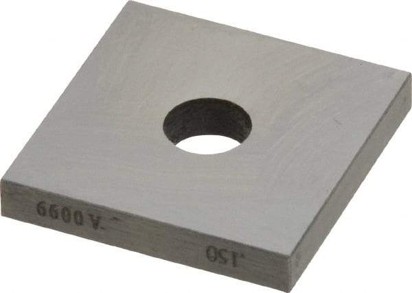 Value Collection - 0.15" Square Steel Gage Block - Accuracy Grade 0, Includes NIST Traceability Certification - USA Tool & Supply