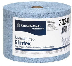 Kimtech - Dry Clean Room/Lab/Critical Task Wipes - Jumbo Roll, 13-3/8" x 9-5/8" Sheet Size, Blue - USA Tool & Supply