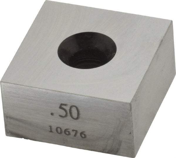 Value Collection - 0.5" Square Steel Gage Block - Accuracy Grade 0, Includes NIST Traceability Certification - USA Tool & Supply