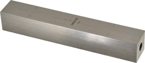 Mitutoyo - 6" Square Steel Gage Block - Accuracy Grade 0, Includes Certificate of Inspection - USA Tool & Supply