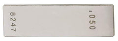 Value Collection - 0.121" Rectangular Steel Gage Block - Accuracy Grade AS-1, Includes NIST Traceability Certification - USA Tool & Supply