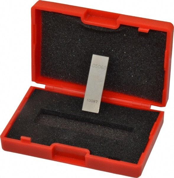 Value Collection - 0.0506" Rectangular Steel Gage Block - Accuracy Grade 0 - USA Tool & Supply