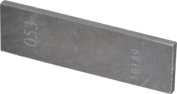 Value Collection - 0.053" Rectangular Steel Gage Block - Accuracy Grade 0 - USA Tool & Supply