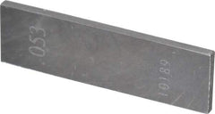 Value Collection - 0.053" Rectangular Steel Gage Block - Accuracy Grade 0 - USA Tool & Supply