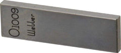 Value Collection - 0.1009" Rectangular Steel Gage Block - Accuracy Grade 0, Includes NIST Traceability Certification - USA Tool & Supply