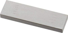 Value Collection - 0.115" Rectangular Steel Gage Block - Accuracy Grade 0, Includes NIST Traceability Certification - USA Tool & Supply