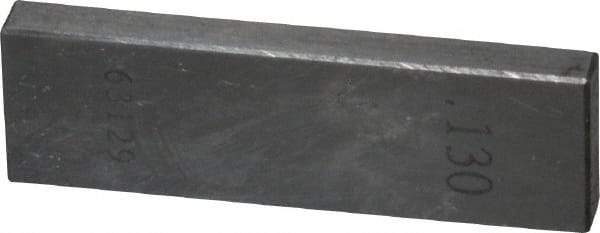 Value Collection - 0.13" Rectangular Steel Gage Block - Accuracy Grade 0, Includes NIST Traceability Certification - USA Tool & Supply