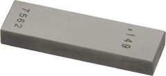 Value Collection - 0.149" Rectangular Steel Gage Block - Accuracy Grade 0, Includes NIST Traceability Certification - USA Tool & Supply