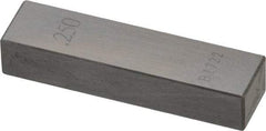 Value Collection - 0.25" Rectangular Steel Gage Block - Accuracy Grade 0, Includes NIST Traceability Certification - USA Tool & Supply