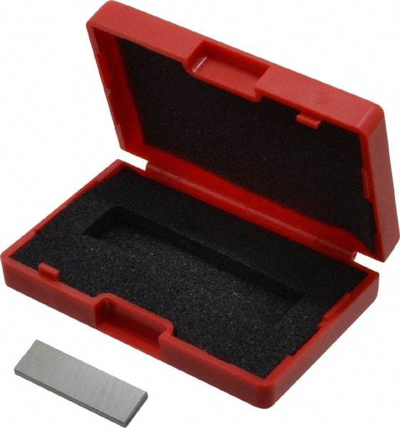 Value Collection - 0.1007" Rectangular Steel Gage Block - Accuracy Grade AS-1, Includes NIST Traceability Certification - USA Tool & Supply