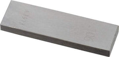 Value Collection - 0.106" Rectangular Steel Gage Block - Accuracy Grade AS-1, Includes NIST Traceability Certification - USA Tool & Supply