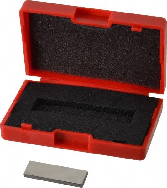 Value Collection - 0.107" Rectangular Steel Gage Block - Accuracy Grade AS-1, Includes NIST Traceability Certification - USA Tool & Supply