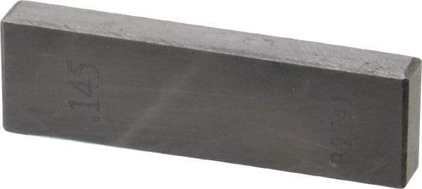 Value Collection - 0.145" Rectangular Steel Gage Block - Accuracy Grade AS-1, Includes NIST Traceability Certification - USA Tool & Supply