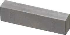 Value Collection - 0.25" Rectangular Steel Gage Block - Accuracy Grade AS-1, Includes NIST Traceability Certification - USA Tool & Supply