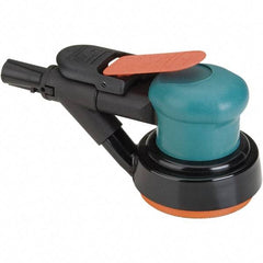 Dynabrade - 12,000 OPM, 14 CFM Air Consumption, Palm Air Orbital Sander - Round Pad, 1/4 NPT Inlet - USA Tool & Supply