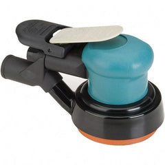 Dynabrade - 12,000 OPM, 14 CFM Air Consumption, Palm Air Orbital Sander - Round Pad, 1/4 NPT Inlet - USA Tool & Supply