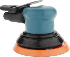 Dynabrade - 12,000 OPM, 14 CFM Air Consumption, Palm Air Orbital Sander - Round Pad, 1/4 NPT Inlet - USA Tool & Supply
