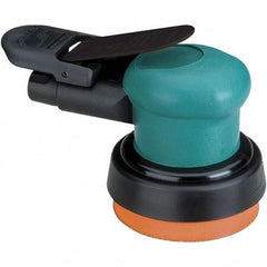 Dynabrade - 12,000 OPM, 14 CFM Air Consumption, Palm Air Orbital Sander - Round Pad, 1/4 NPT Inlet - USA Tool & Supply