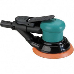 Dynabrade - 12,000 OPM, 14 CFM Air Consumption, Palm Air Orbital Sander - Round Pad, 1/4 NPT Inlet - USA Tool & Supply