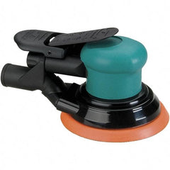 Dynabrade - 12,000 OPM, 14 CFM Air Consumption, Palm Air Orbital Sander - Round Pad, 1/4 NPT Inlet - USA Tool & Supply