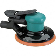 Dynabrade - 12,000 OPM, 14 CFM Air Consumption, Palm Air Orbital Sander - Round Pad, 1/4 NPT Inlet - USA Tool & Supply