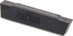 Kennametal - 505G GMN Grade KC5010, 5.05mm Cutting Width Carbide Grooving Insert - 4.2mm Max Depth of Cut, Neutral, 0.4mm Corner Radius, TiAlN Finish - USA Tool & Supply