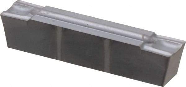 Kennametal - 0505M0G GMP Grade KC5010, 5.05mm Cutting Width Carbide Grooving Insert - 4.2mm Max Depth of Cut, Neutral, 0.4mm Corner Radius, TiAlN Finish - USA Tool & Supply