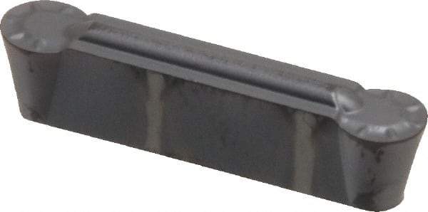 Kennametal - 0405M0R GMN Grade KC5010, 4.05mm Cutting Width Carbide Grooving Insert - 3.4mm Max Depth of Cut, Neutral, 2.03mm Corner Radius, TiAlN Finish - USA Tool & Supply