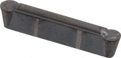 Kennametal - 0305M0R GMN Grade KC5010, 3.05mm Cutting Width Carbide Grooving Insert - 2.6mm Max Depth of Cut, Neutral, 1.53mm Corner Radius, TiAlN Finish - USA Tool & Supply