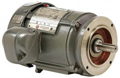 US Motors - 7-1/2 hp, TEFC Enclosure, No Thermal Protection, 3,495 RPM, 460 Volt, 60 Hz, Three Phase Premium Efficient Motor - Size 213 Frame, C-Face Mount, 1 Speed, Ball Bearings, 9.3 Full Load Amps, F Class Insulation, Reversible - USA Tool & Supply