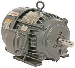 US Motors - 100 hp, TEFC Enclosure, No Thermal Protection, 1,185 RPM, 460 Volt, 60 Hz, Three Phase Energy Efficient Motor - Size 444 Frame, Rigid Mount, 1 Speed, Ball Bearings, 128 Full Load Amps, F Class Insulation, Reversible - USA Tool & Supply