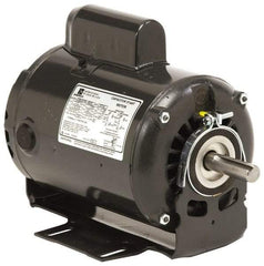 US Motors - 1/4 hp, ODP Enclosure, Auto Thermal Protection, 1,725 RPM, 115 Volt, 60 Hz, Industrial Electric AC/DC Motor - Size 48 Frame, Ring Mount, 1 Speed, Sleeve Bearings, 5.1 Full Load Amps, B Class Insulation, Reversible - USA Tool & Supply