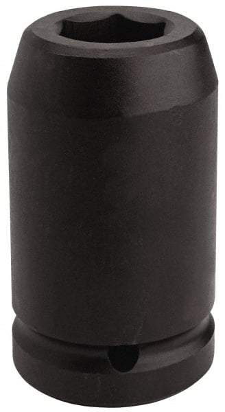 Proto - 1" Drive 2-7/16" Deep Impact Socket - 6 Points, 4-7/8" OAL - USA Tool & Supply