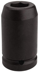 Proto - 1" Drive 2-7/16" Deep Impact Socket - 6 Points, 4-7/8" OAL - USA Tool & Supply
