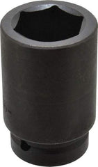 Proto - 1" Drive 1-11/16" Deep Impact Socket - 6 Points, 4" OAL - USA Tool & Supply