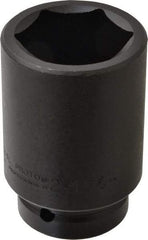Proto - 1" Drive 2-1/16" Deep Impact Socket - 6 Points, 4-1/4" OAL - USA Tool & Supply