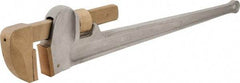 Ampco - 36" Aluminum Straight Pipe Wrench - 5-11/16" Pipe Capacity - USA Tool & Supply