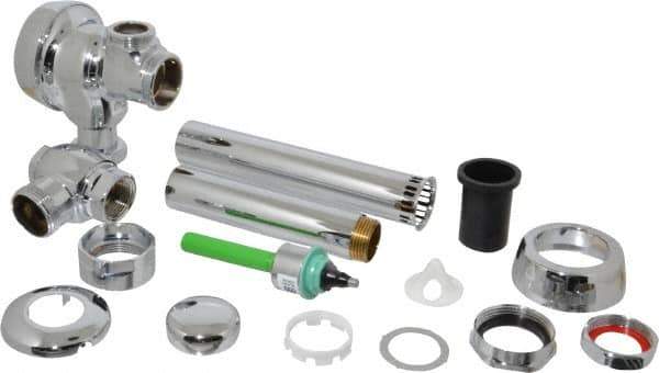 Sloan Valve Co. - 1.6/1.1 GPF Closet Manual Flush Valve - 1-1/2 Inch Pipe, 1-1/2 Inch Spud Coupling - USA Tool & Supply