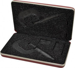 Starrett - Micrometer Case - 2" Max Measurement, Use with 2, 2A, 2M & 2MA Outside Micrometers - USA Tool & Supply