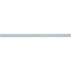 Starrett - 24 Inch Long Blade, 4R Graduation Combination Square Blade - Uncoated, Steel, 1/64, 1/32 1/16 and 1/8 Inch Graduation - USA Tool & Supply