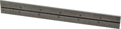 Starrett - 6 Inch Long Blade, 4R Graduation Combination Square Blade - Steel, 1/64, 1/32 1/16 and 1/8 Inch Graduation - USA Tool & Supply