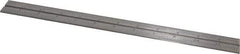 Starrett - 12 Inch Long Blade, 16R Graduation Combination Square Blade - Steel, 1/100, 1/64, 1/50 and 1/32 Inch Graduation - USA Tool & Supply