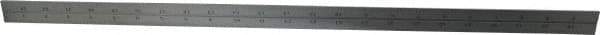 Starrett - 24 Inch Long Blade, 4R Graduation Combination Square Blade - Satin Chrome Finish, Steel, 1/64, 1/32 1/16 and 1/8 Inch Graduation - USA Tool & Supply