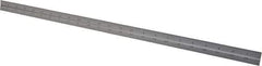 Starrett - 24 Inch Long Blade, 16R Graduation Combination Square Blade - Satin Chrome Finish, Steel, 1/100, 1/64, 1/50 and 1/32 Inch Graduation - USA Tool & Supply